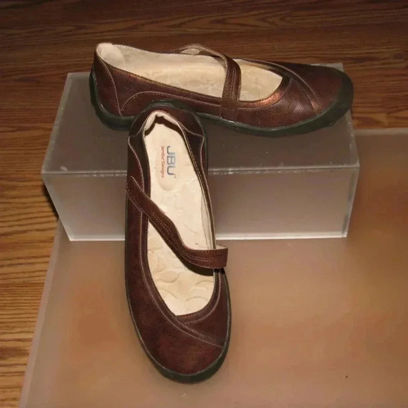 JBU by JAMBU Sassy Mary Jane Brown Shoes Size 7.5M - Picture 1 of 5